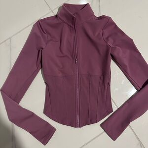 Alo yoga airbrush corset full zip jacket